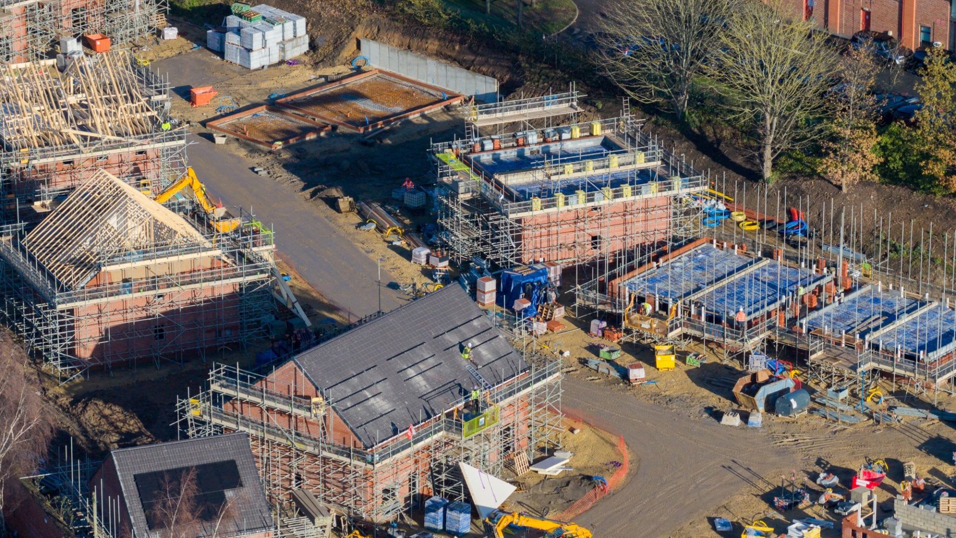 Arial view of developments Arial view of developments